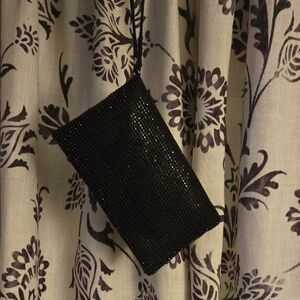 Charming Charlie Black Beaded Evening Bag